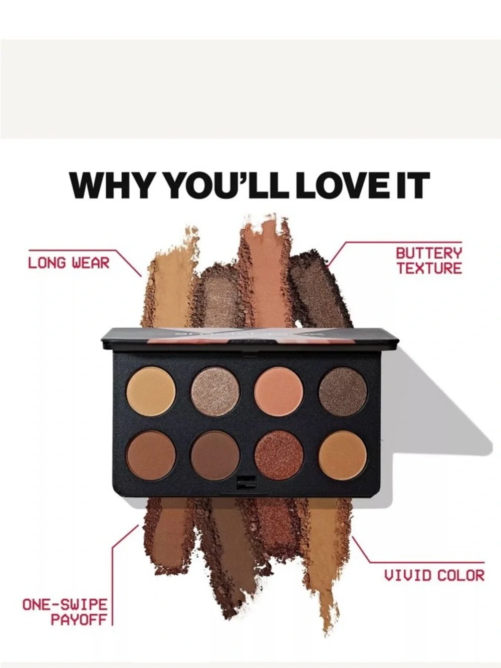 Smashbox Always On Mood Board Eye Shadow Palette Cozy Vibes Neutrals NEW NIB $39